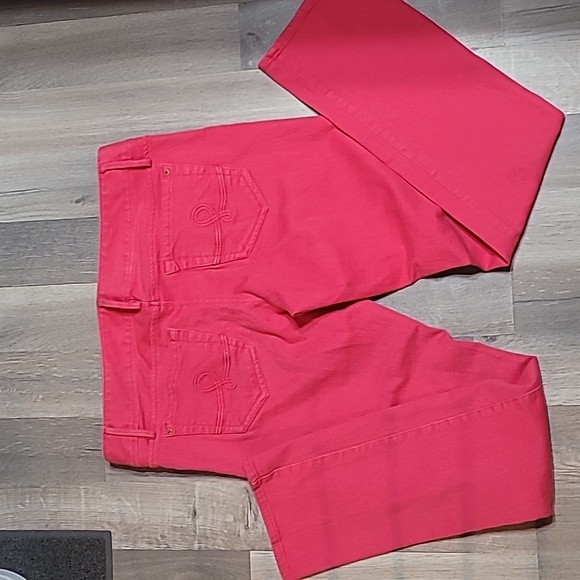 Lilly Pulitzer Worth Straight Jeans in Azalea Size 14 - Picture 7 of 8